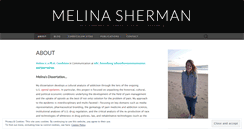 Desktop Screenshot of melinasherman.com